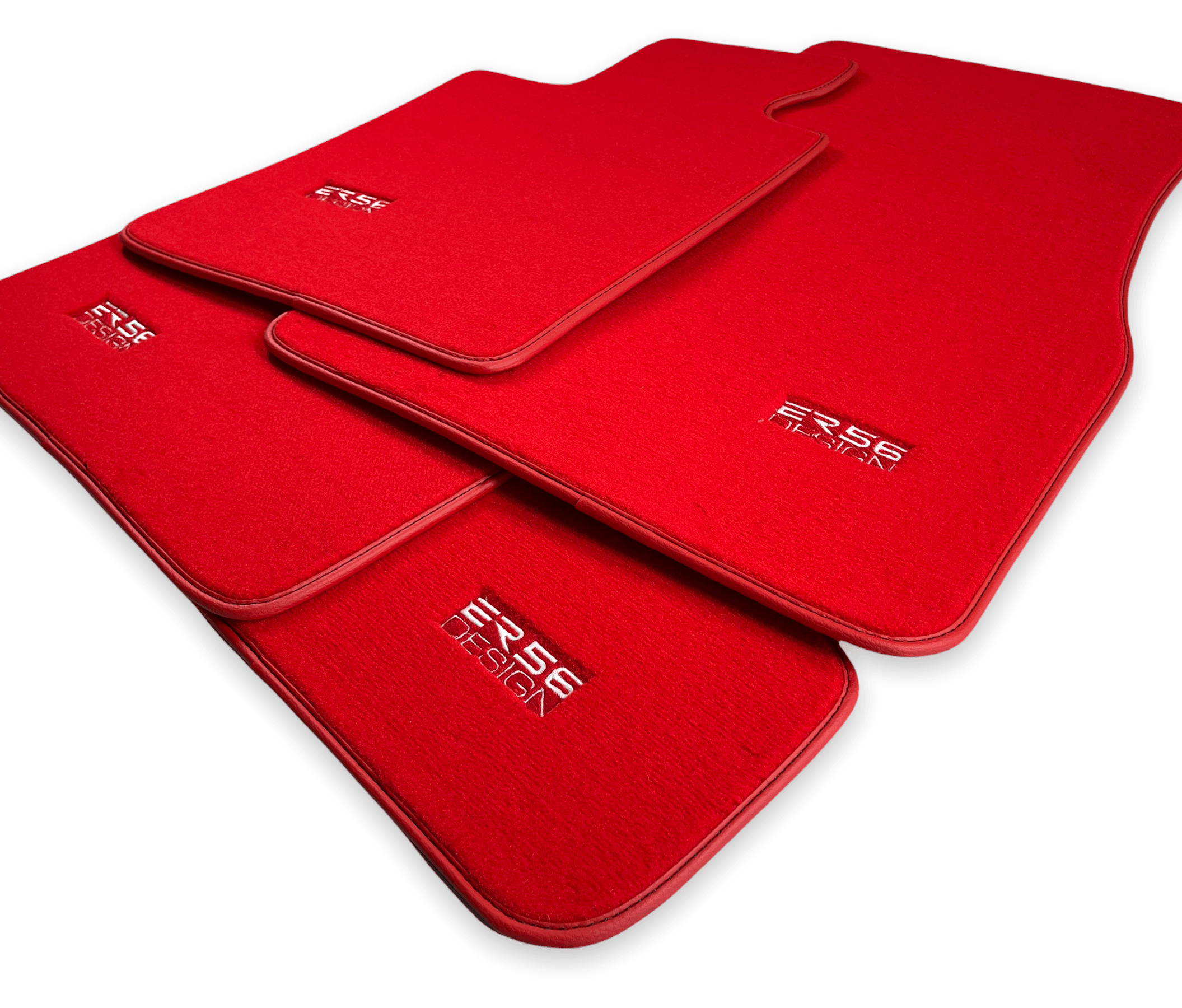 Red Mats For BMW 3 Series E30 2-doors Coupe - ER56 Design Brand - AutoWin