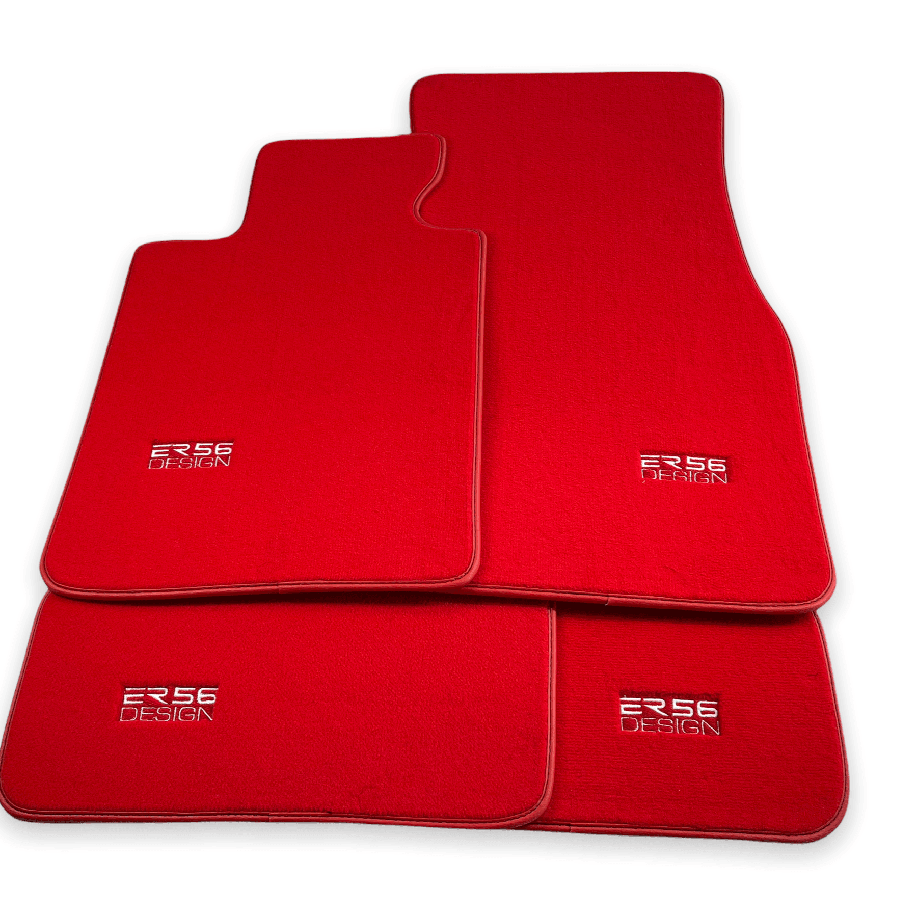 Red Mats For BMW 3 Series E30 2-doors Coupe - ER56 Design Brand - AutoWin
