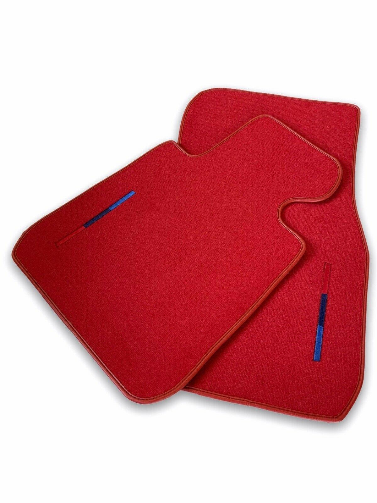 Red Mats For BMW 3 Series E46 4-door Sedan With M Package - AutoWin
