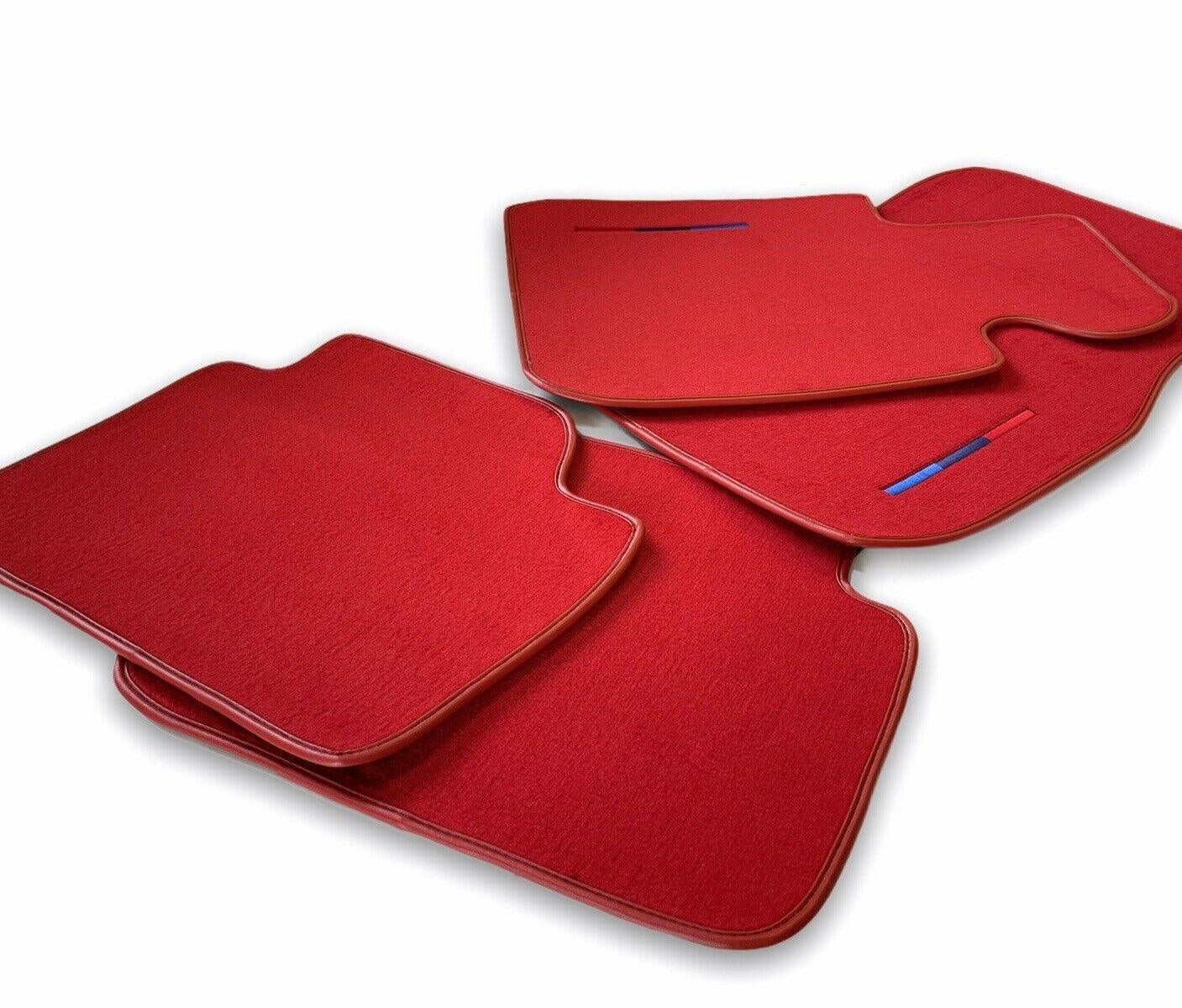 Red Mats For BMW 3 Series E91 5-door Touring With M Package - AutoWin