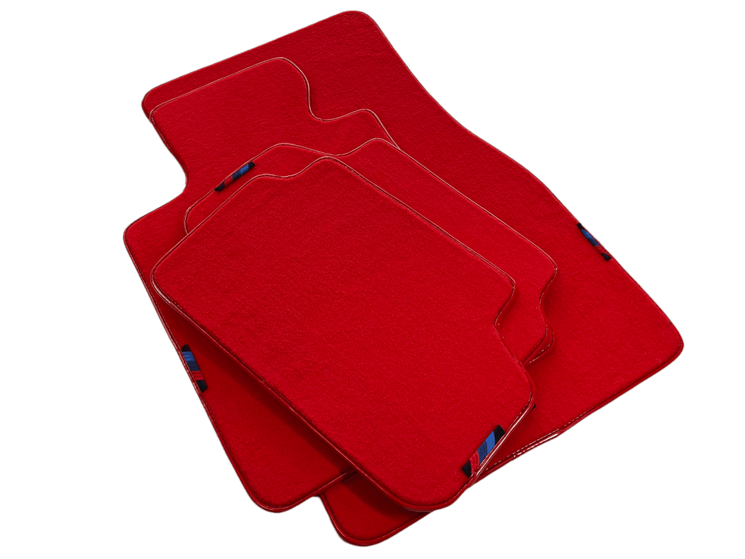 Red Mats For BMW 5 Series E28 Sedan With M Package AutoWin Brand - AutoWin