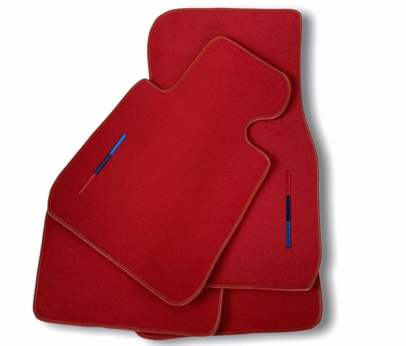 Red Mats For BMW 7 Series E32 With M Package - AutoWin