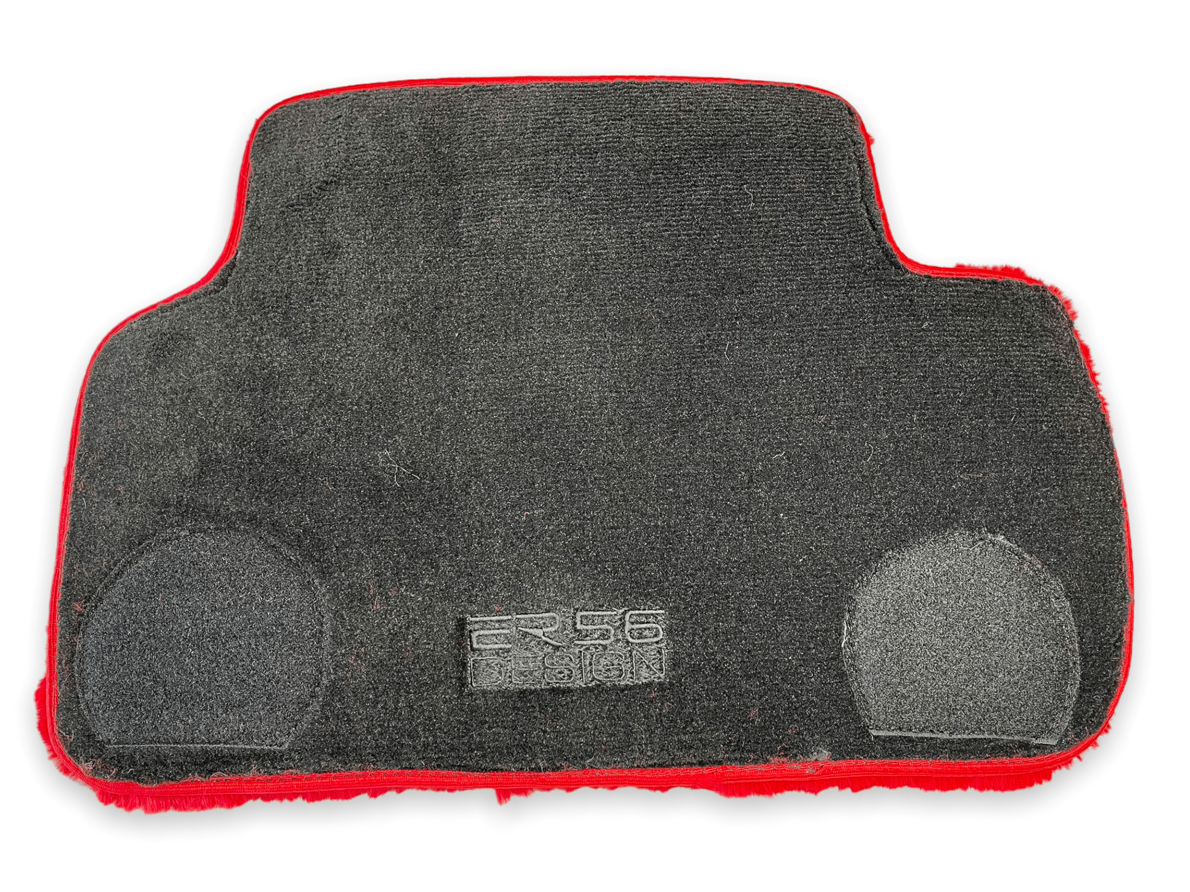 Red Sheepskin Floor Mats For Rolls Royce Dawn Rr6 2016-2023 Er56 Design Brand - AutoWin