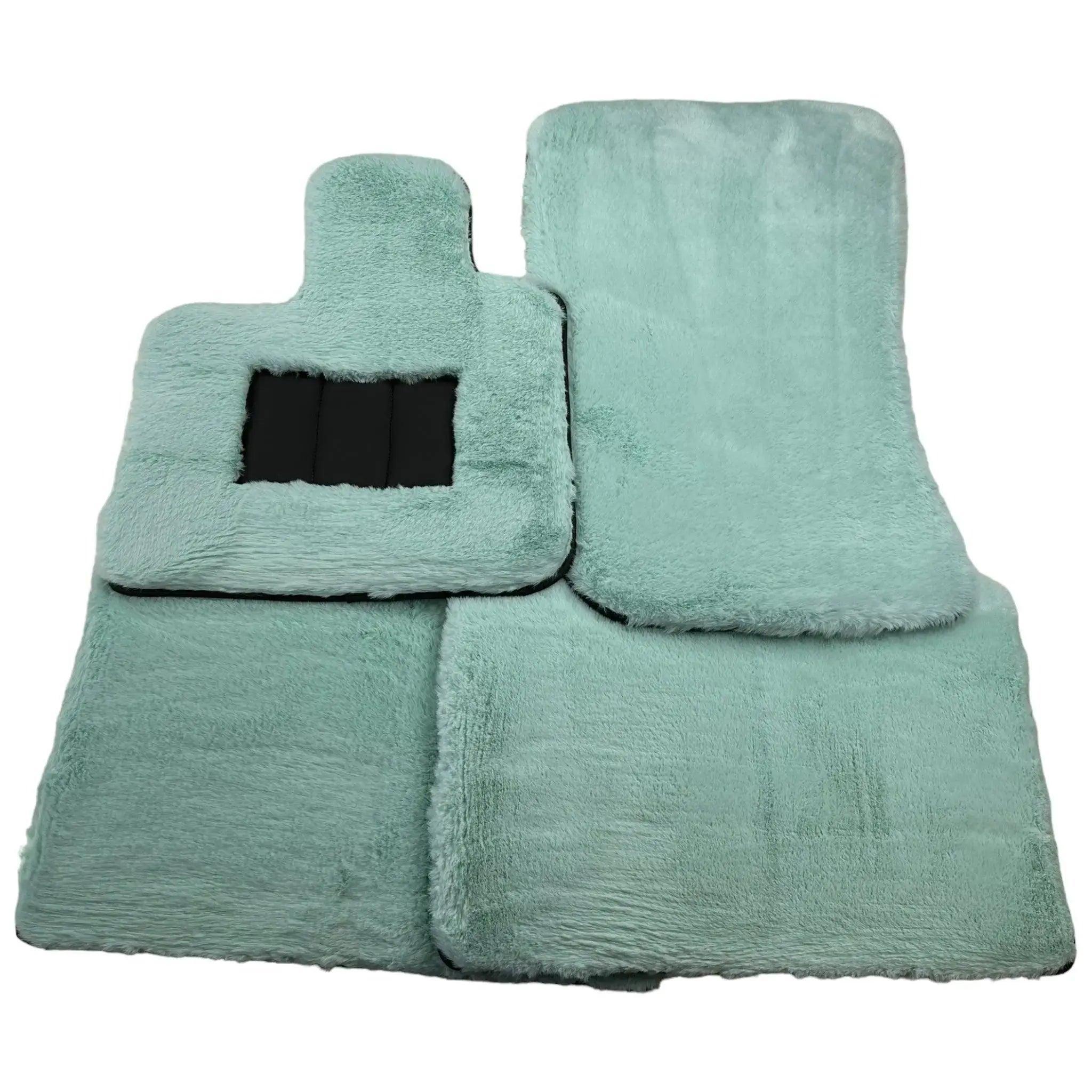 Tiffany Blue Sheepskin Floor Mats For Bentley Flying Spur (2013-2019) Er56 Design Brand