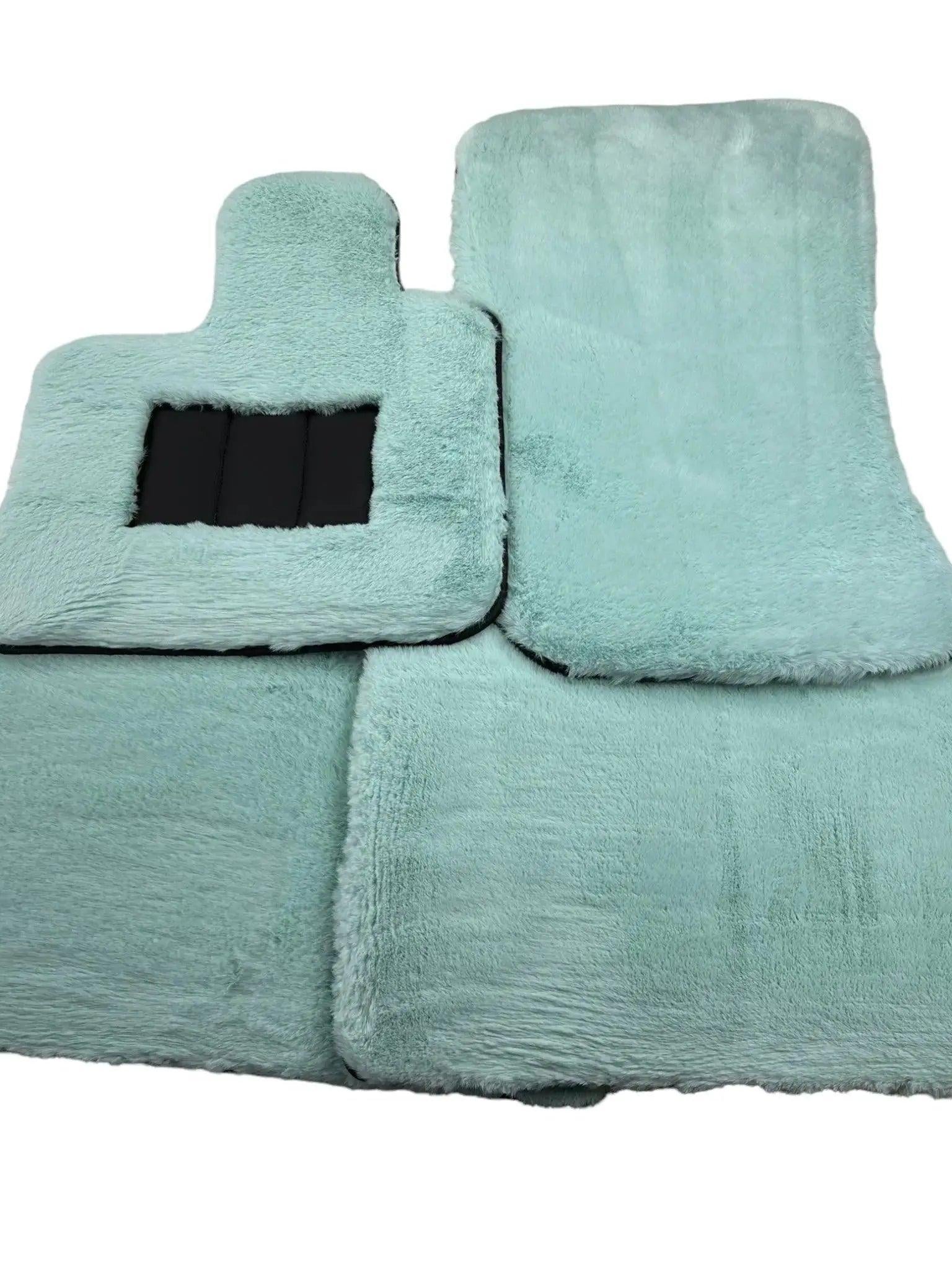 Tiffany Blue Sheepskin Floor Mats For Bentley Mulsanne (2010–2020) Er56 Design Brand
