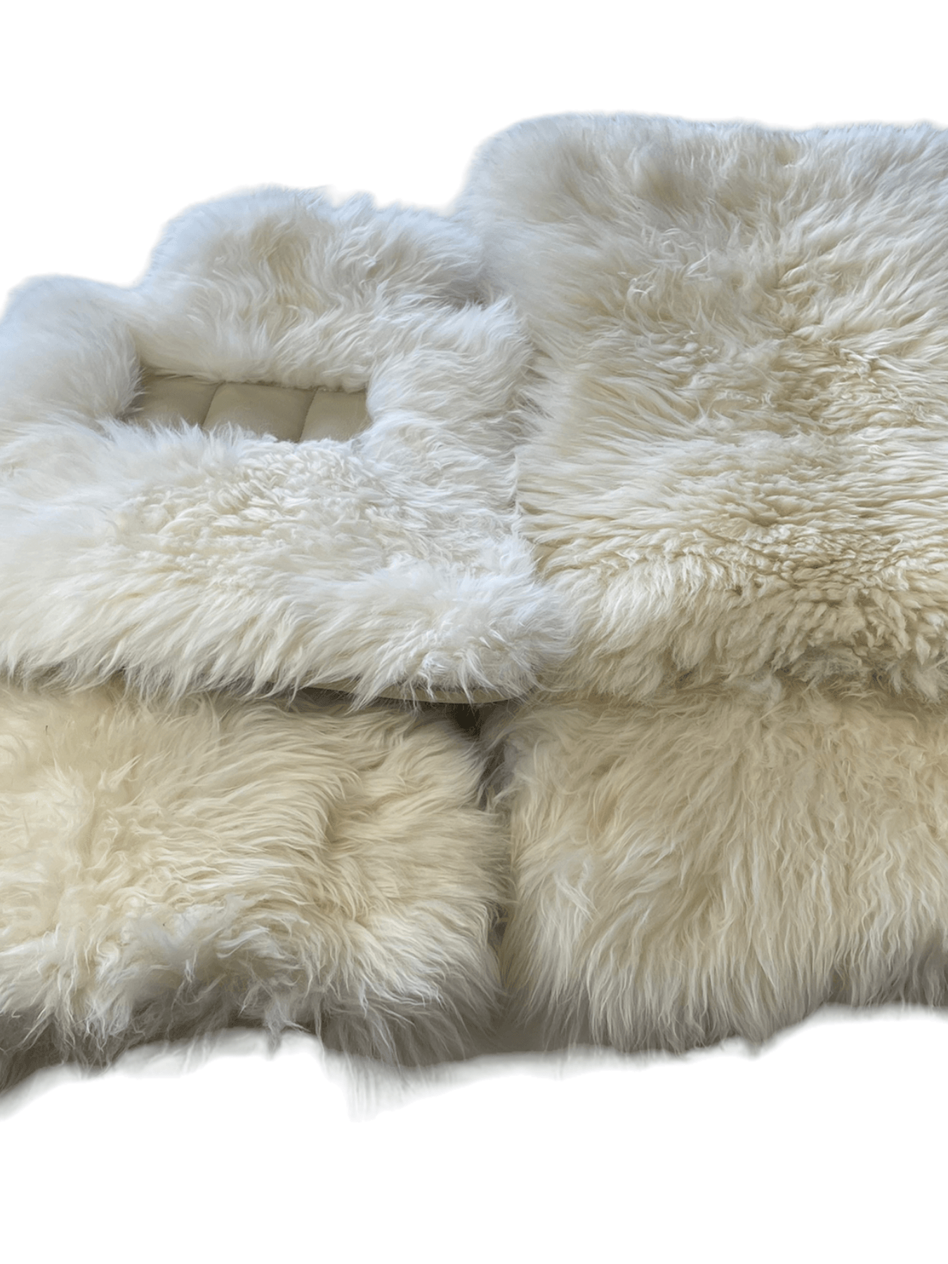 White Sheepskin Floor Mats For Rolls Royce Phantom 2003–2016 Er56 Design Brand - AutoWin